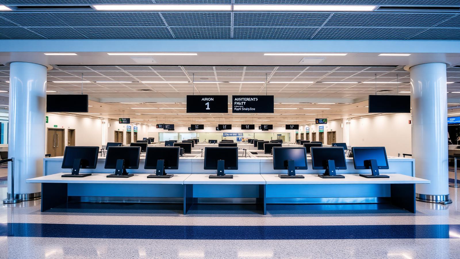 Airport check-in area